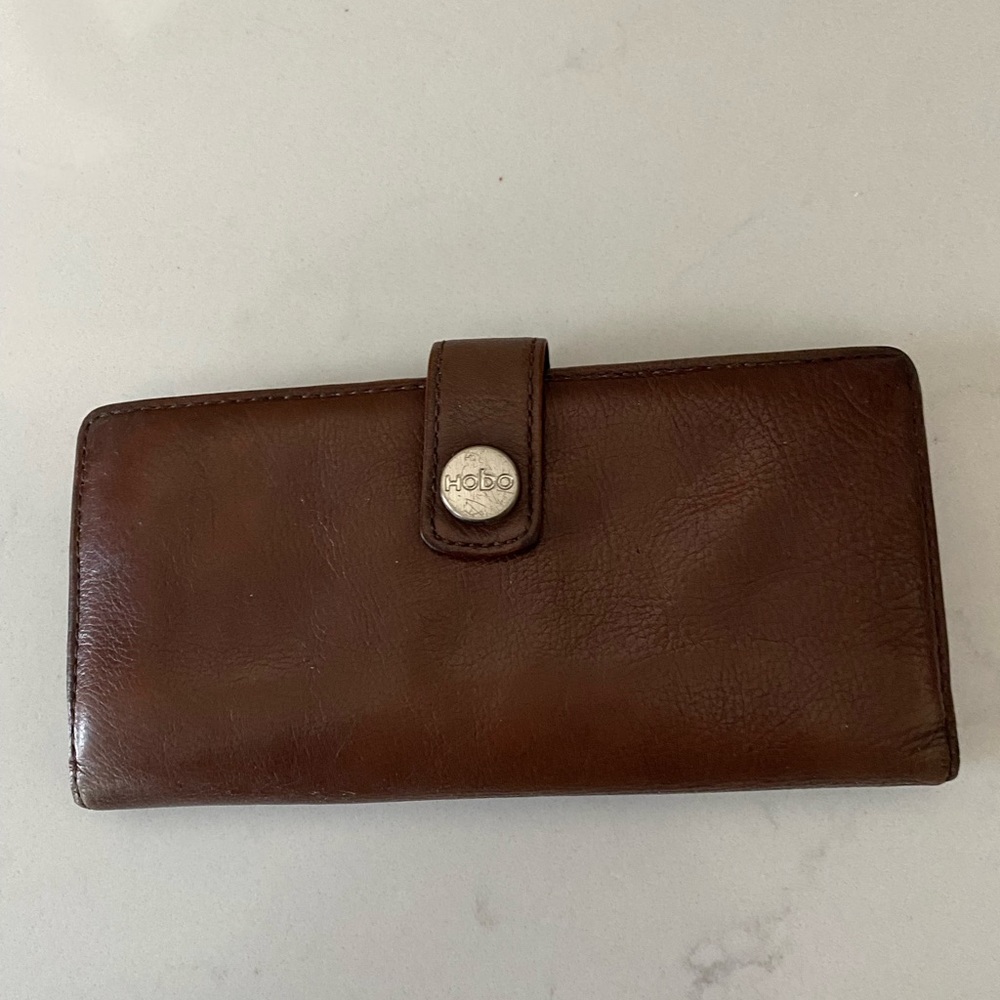 Brown Leather Hobo wallet